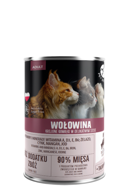 10543_1.png PetRepublic Karma Wołowa w Sosie dla Kotów 400g - obrazek 1