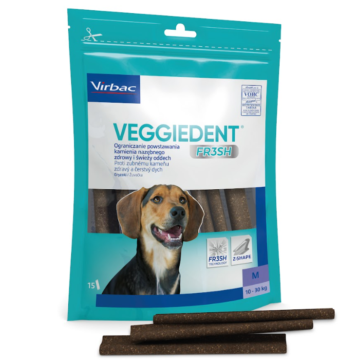 12350_1.png Virbac VeggieDent Fresh Gryzaki Stomatologiczne M - obrazek 1