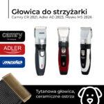 Głowica strzygąca do maszynki Camry Adler - obrazek 3