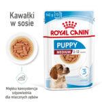 ROYAL CANIN Medium Puppy Saszetki 10x140g