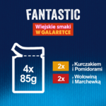 Felix Fantastic Galaretka Kurczak Wołowina 4x85g - obrazek 4