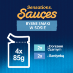 Felix Sensations Karma Rybna dla Kotów 4x85g - obrazek 4