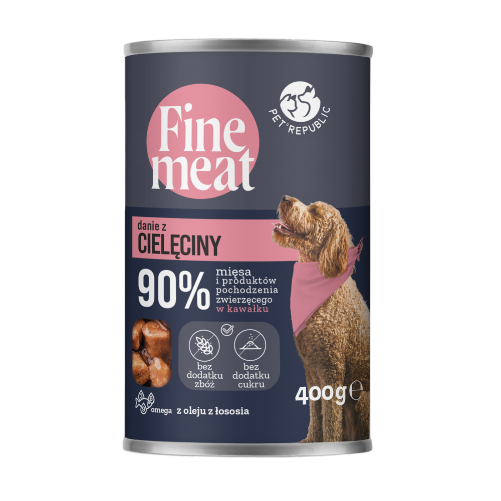 15435_1.png PetRepublic FineMeat Cielęcina dla Psa 400g - obrazek 1