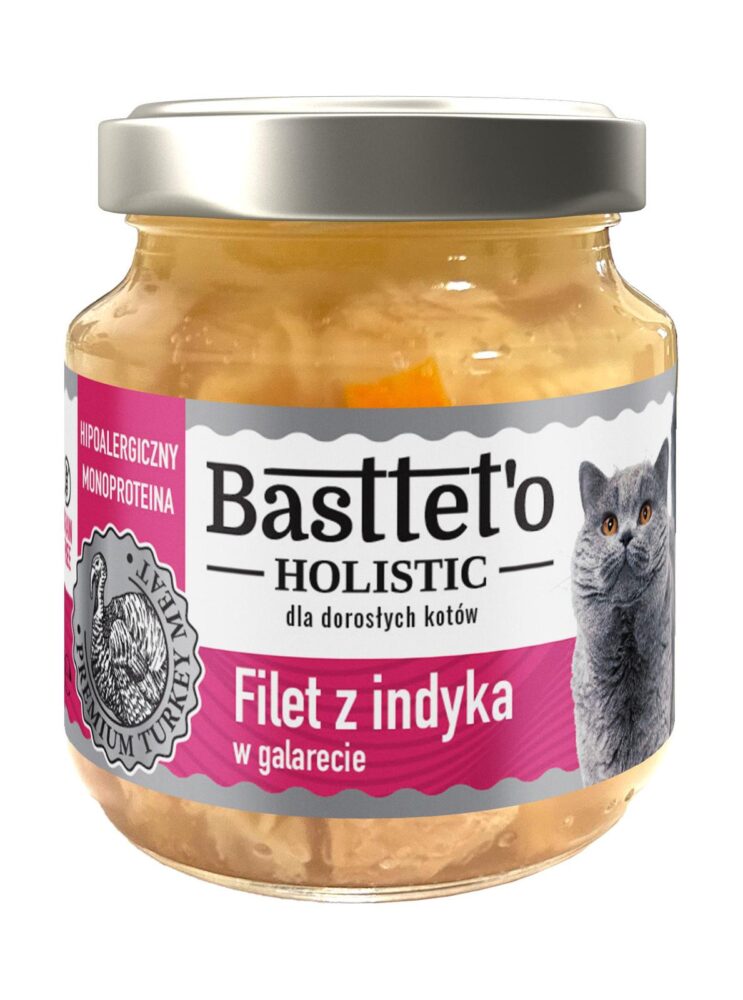 15663_1.jpg Basttet'o Holistic Filet Indyk w Galarecie 130g - obrazek 1