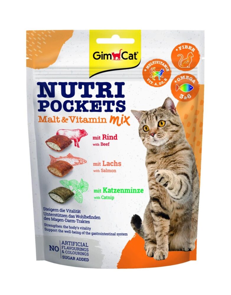 15688_1.jpg GimCat Nutri Pockets Słód & Witaminy - obrazek 1