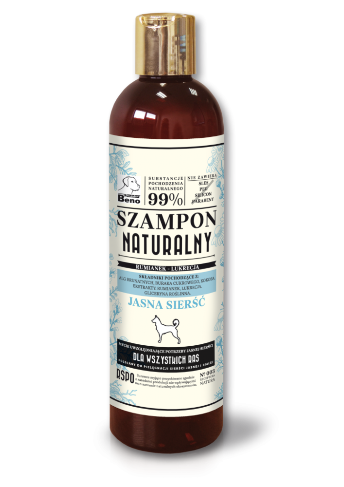 15979_1.png SUPER BENO Szampon Naturalny Jasna Sierść 300ml - obrazek 1