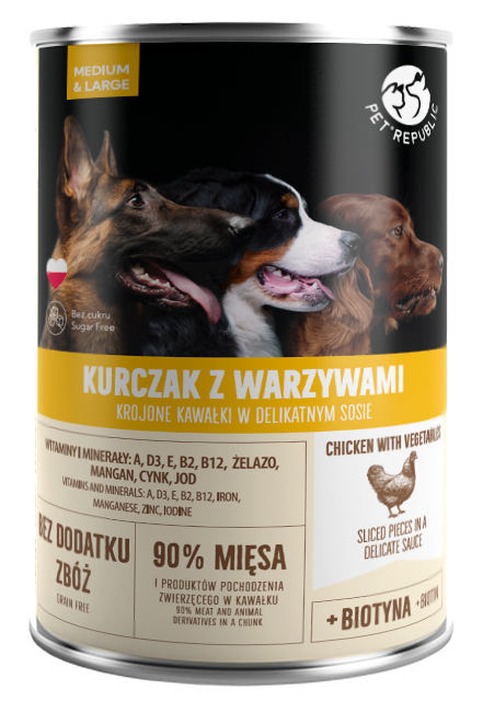 16202_1.png PetRepublic Karma Mokra Kurczak Warzywa 800g - obrazek 1
