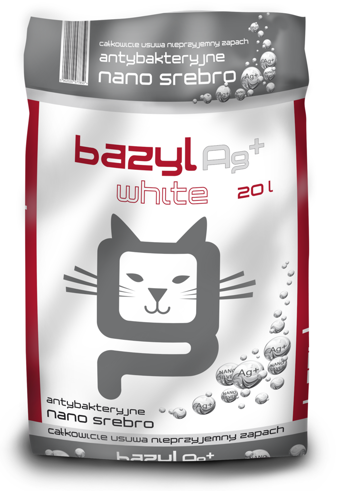 1969_1.png Żwirek Bazyl Ag+ White 20l - obrazek 1
