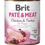 Brit Paté & Meat Szczeniak Kurczak Indyk 800g