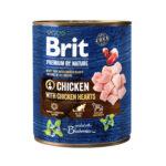Brit Premium Pasztet Kurczak Serca 800g