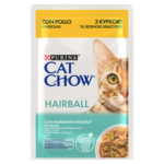 Purina Cat Chow Hairball Kurczak Fasolka Sos 85g