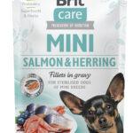 Brit Care Mini Filety Łosoś Śledź 85g