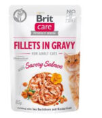 Brit Care Cat Filety Łosoś Rokitnik 85g
