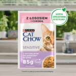 Purina Cat Chow Sensitive Łosoś Cukinia 85g - obrazek 4
