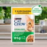Purina Cat Chow Sterilised Kurczak Bakłażan 85g - obrazek 3