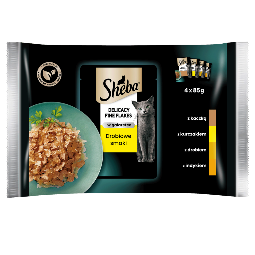 550_1.png Sheba Delicacy In Jelly Drób 4x85g - obrazek 1