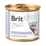 Brit Veterinary Diet Gastrointestinal Kot Łosoś 200g