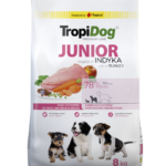 TropiDog Junior Łosoś Ryż Small/Medium