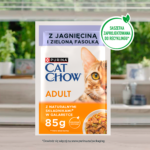 Cat Chow Adult Jagnięcina Zielona Fasolka 85g - obrazek 3
