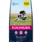 Eukanuba Puppy & Junior Kurczak Rasy Średnie 18kg