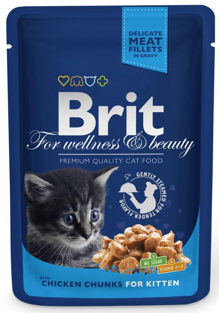 7198_1.jpg Brit Premium Kitten Kurczak w Sosie 100g - obrazek 1