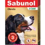 Sabunol Różowa Obroża dla Psa 50cm