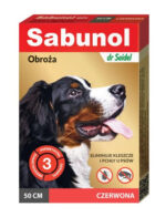 Sabunol Czerwona Obroża dla Psa 50cm