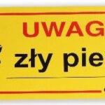 Dingo Tabliczka Ostrzegawcza "Uwaga Zły Pies"