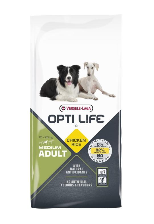 8425_1.jpg Versele-Laga Opti Life Adult Medium Kurczak Ryż 12,5kg - obrazek 1