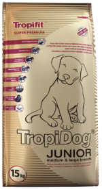 Tropidog Junior Indyk Łosoś Jajka 15kg - obrazek 2