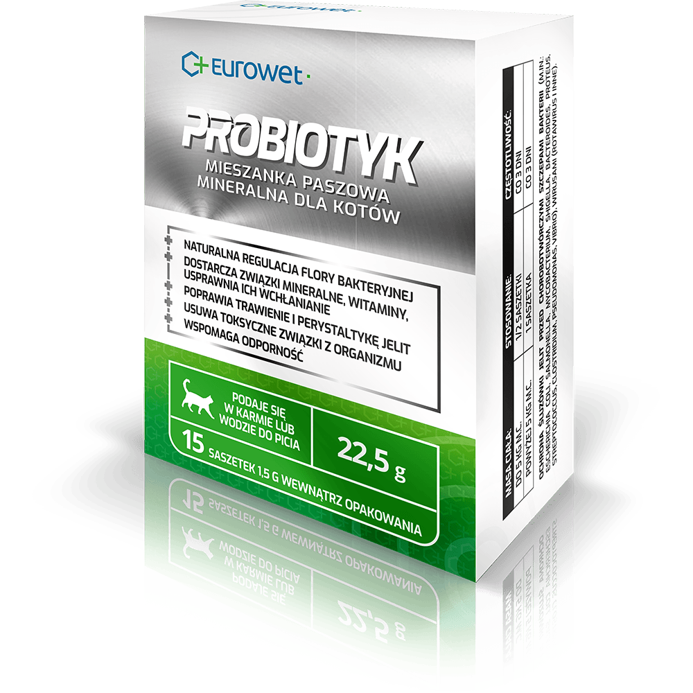 8738_1.png Eurowet Probiotyk dla Kotów 15x1,5g - obrazek 1