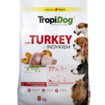 Tropidog Premium Indyk Ryż Małe Rasy 8kg