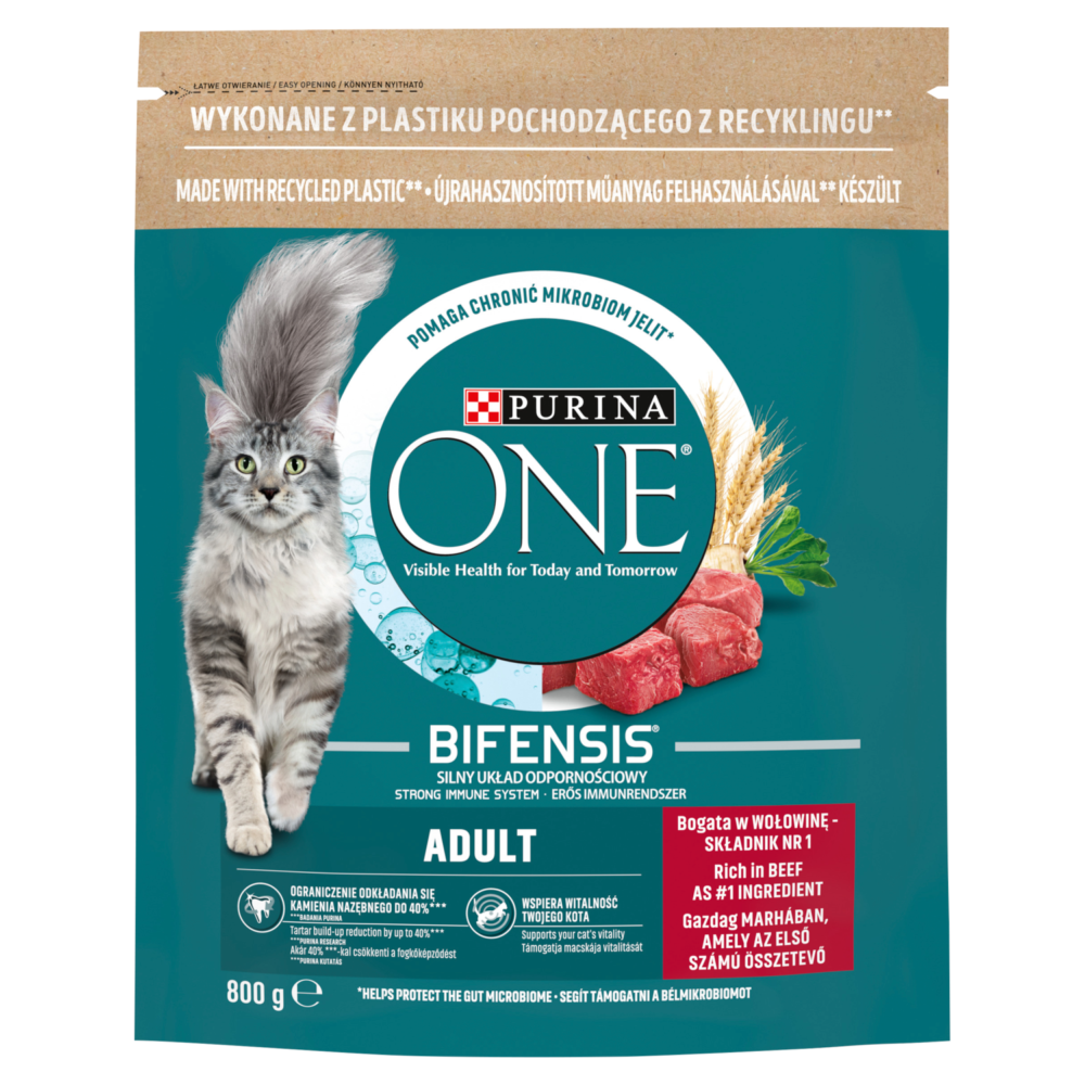 9025_1.png Purina ONE Adult Karma z Wołowiną 800g - obrazek 1
