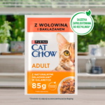 Purina Cat Chow Wołowina Bakłażan 85g