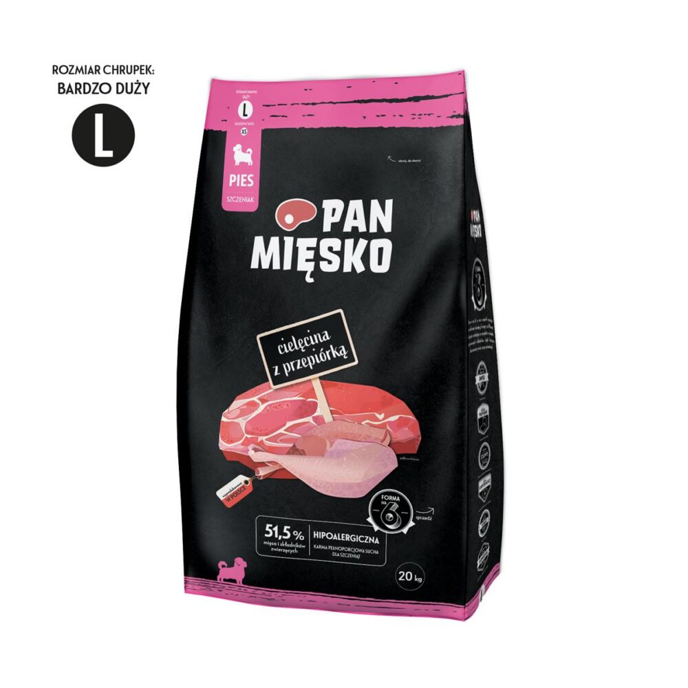 9172_1.jpg Pan Mięsko Karma Szczeniąt Cielęcina Przepiórka - obrazek 1