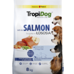 TropiDog Premium Adult Small Łosoś Ryż 8kg