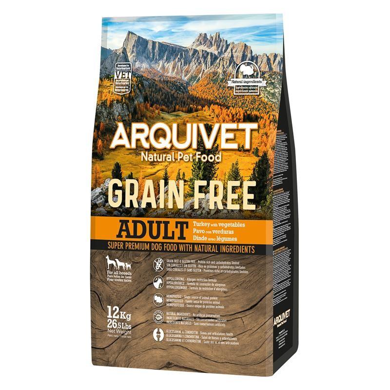 arquivet_dog_grain_free_adult_pavo_12_kg.jpg Arquivet Grain Free Indyk 12 kg - obrazek 1