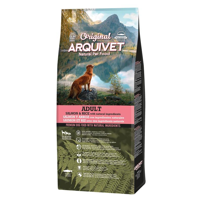 arquivet_original_adult_salmon_and_rice_12_kg_dry_dog_food_for_all_kinds_of_breeds_1.jpg Arquivet Karma Łosoś Ryż 12kg - obrazek 1