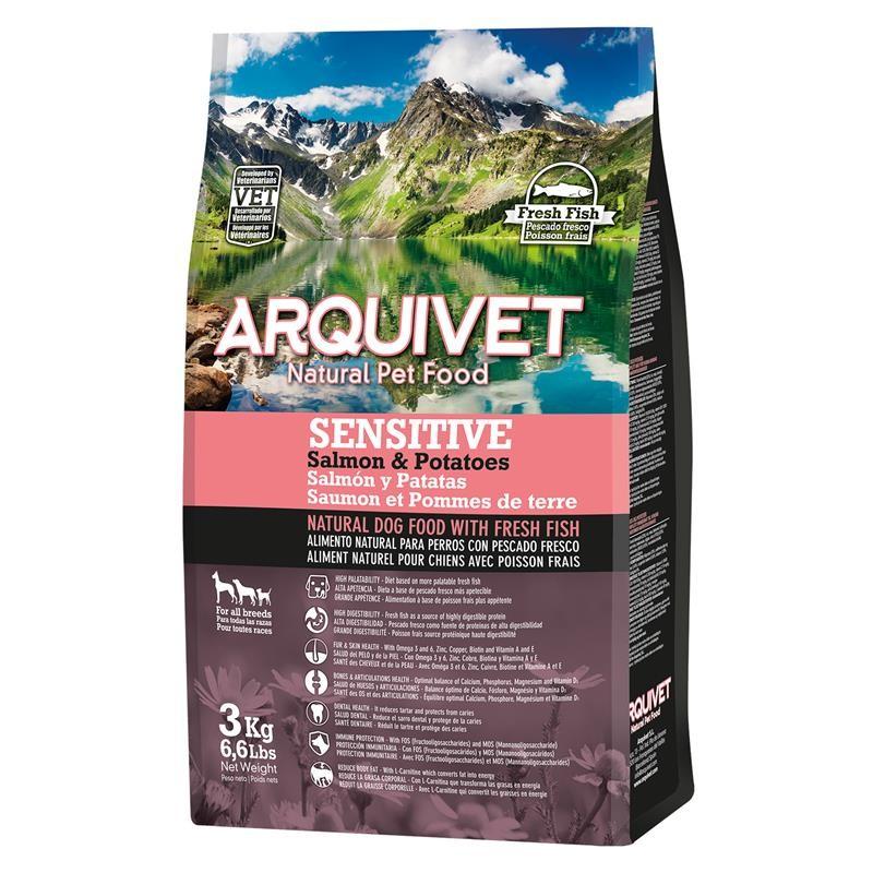 Arquivet Karma Sensitive Łosoś Ziemniaki 3kg - obrazek 1
